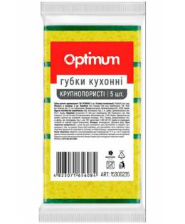 15300235 OPTIMUM Губка крупнопориста 5 шт., 90*60*30 мм (40 шт/ящ)