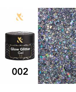 F.O.X Glow Glitter Gel 002, 5 ml