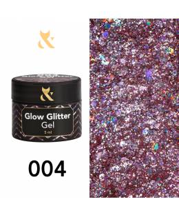 F.O.X Glow Glitter Gel 004, 5 ml