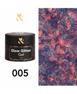 F.O.X Glow Glitter Gel 005, 5 ml