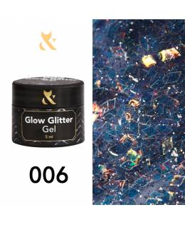 F.O.X Glow Glitter Gel 006, 5 ml