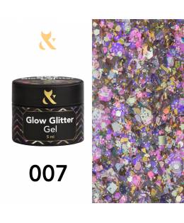 F.O.X Glow Glitter Gel 007, 5 ml