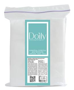 Комірець-серветка для перукарів Doily® 7х40 см (100 шт/пач) зі спанлейсу Текстура: гладка