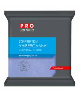 19100206 PRO Серветки віскозні 30х38 см, 10 шт., колір синій (20шт/ящ)