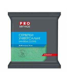 19100208 PRO Серветки віскозні 30х38 см, 10 шт., колір зелений (20шт/ящ)