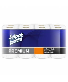 32761210 Selpak Pro. Premium Рушник паперовий кухонний 3-х шар. 11,25 м. 8 рул. (3 уп/ящ) 8218